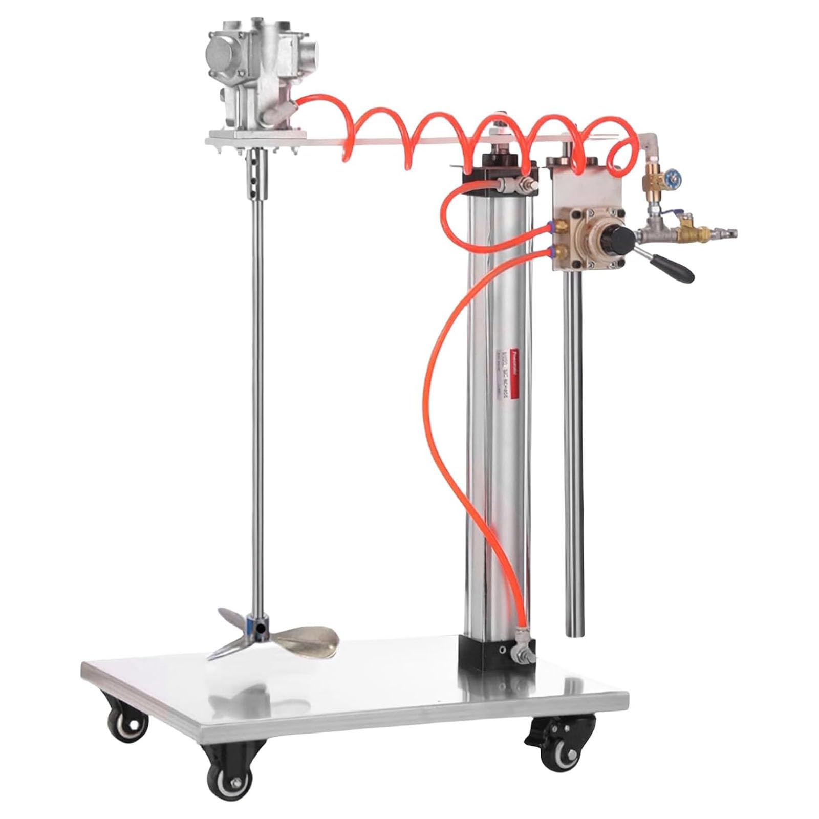 GLJTUO Electric Mixer Machine,Pneumatic Paint Mixer with Automatic Lifting, Height Adjustable for Efficient Mixing of Paints and Coatings
