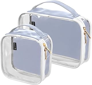 Azure Blue 2 Pack bolsa de aseo transparente ...