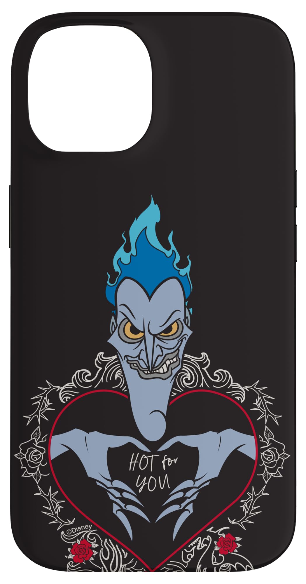 Custodia per iPhone 14 Disney Villains Hades Hercules Hot For You San Valentino