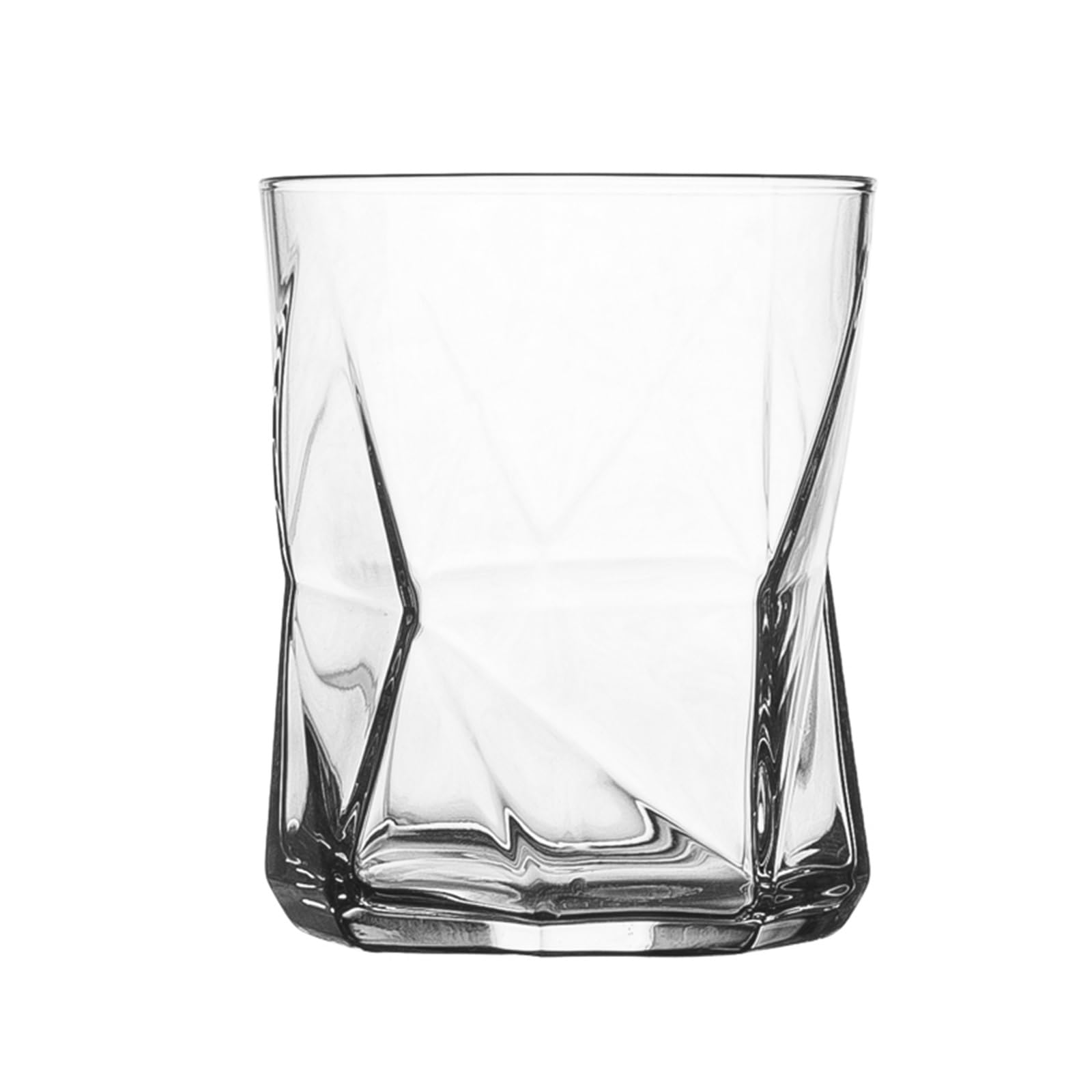 Taza cristal transparente de 330 ml para jugos en desayunos
