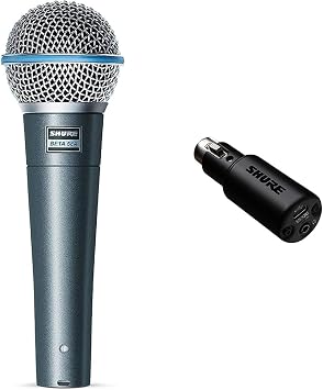 Shure   Dynamic Vocal Microphone Supercardioid/Vocal/Live BETA 58A-J Domestic Regular Product/Manufacturer 2 Years & Shure   MVX2U Digital Audio Interface with XLR-USB Conversion