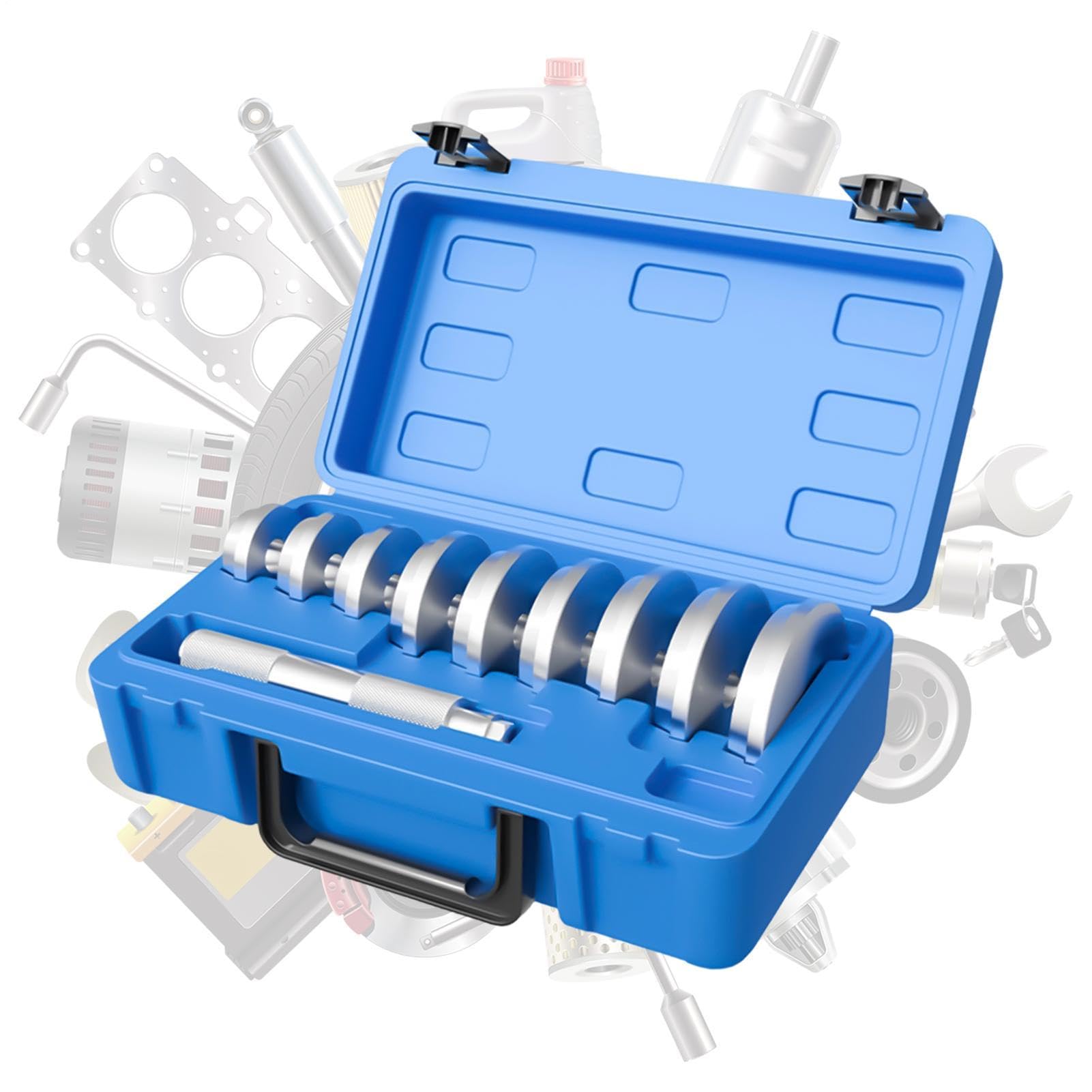 Attrezzi per cuscinetti ruote, impugnatura antiscivolo portatile in lega di alluminio | Set di attrezzi per estrattore di cuscinetti, per impianti di soccorso, manutenzione mobile, SUV, camper, berlina, camion