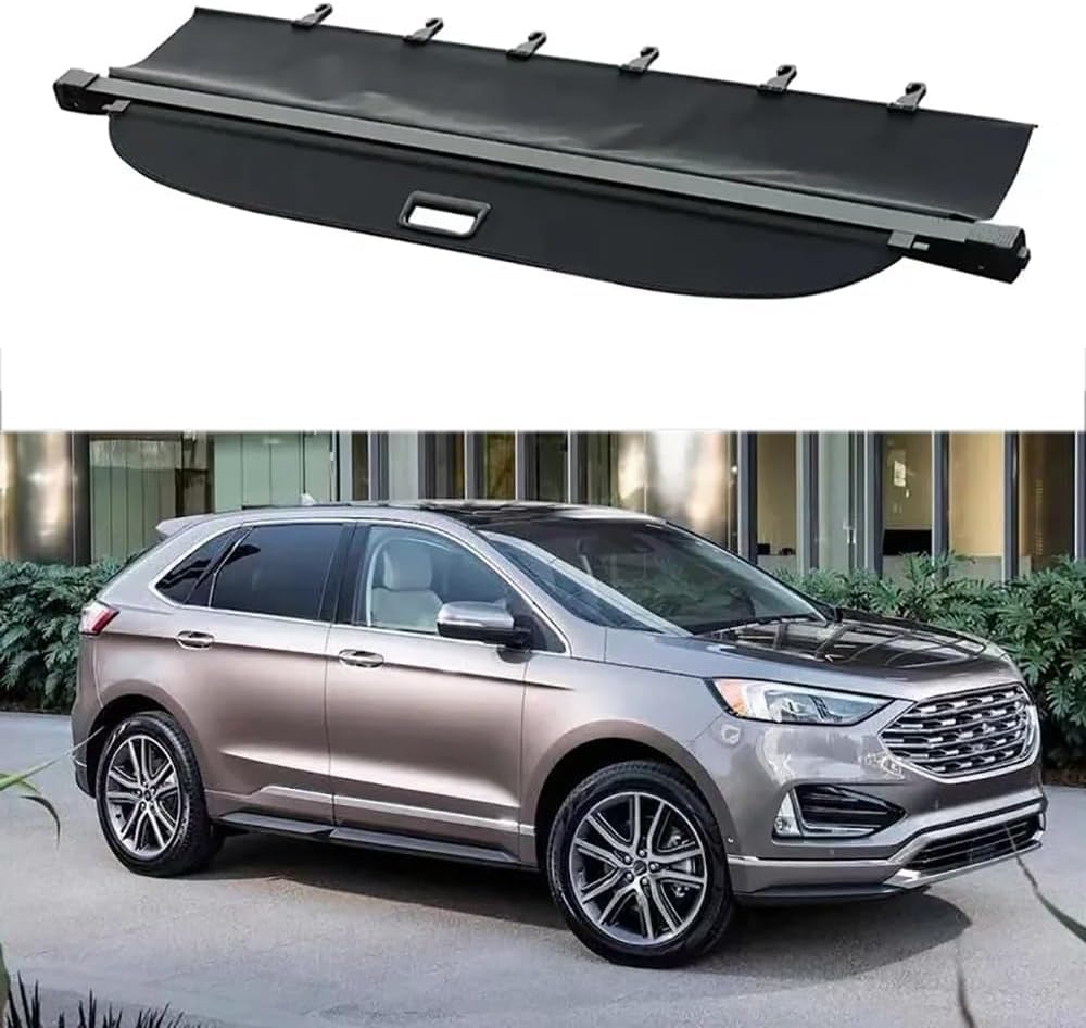 Coche Retráctil Maletero Trasero Estante Cortina para Ford Edge 2016-2023, Cortina de privacidad Maletero Trasero de Coche