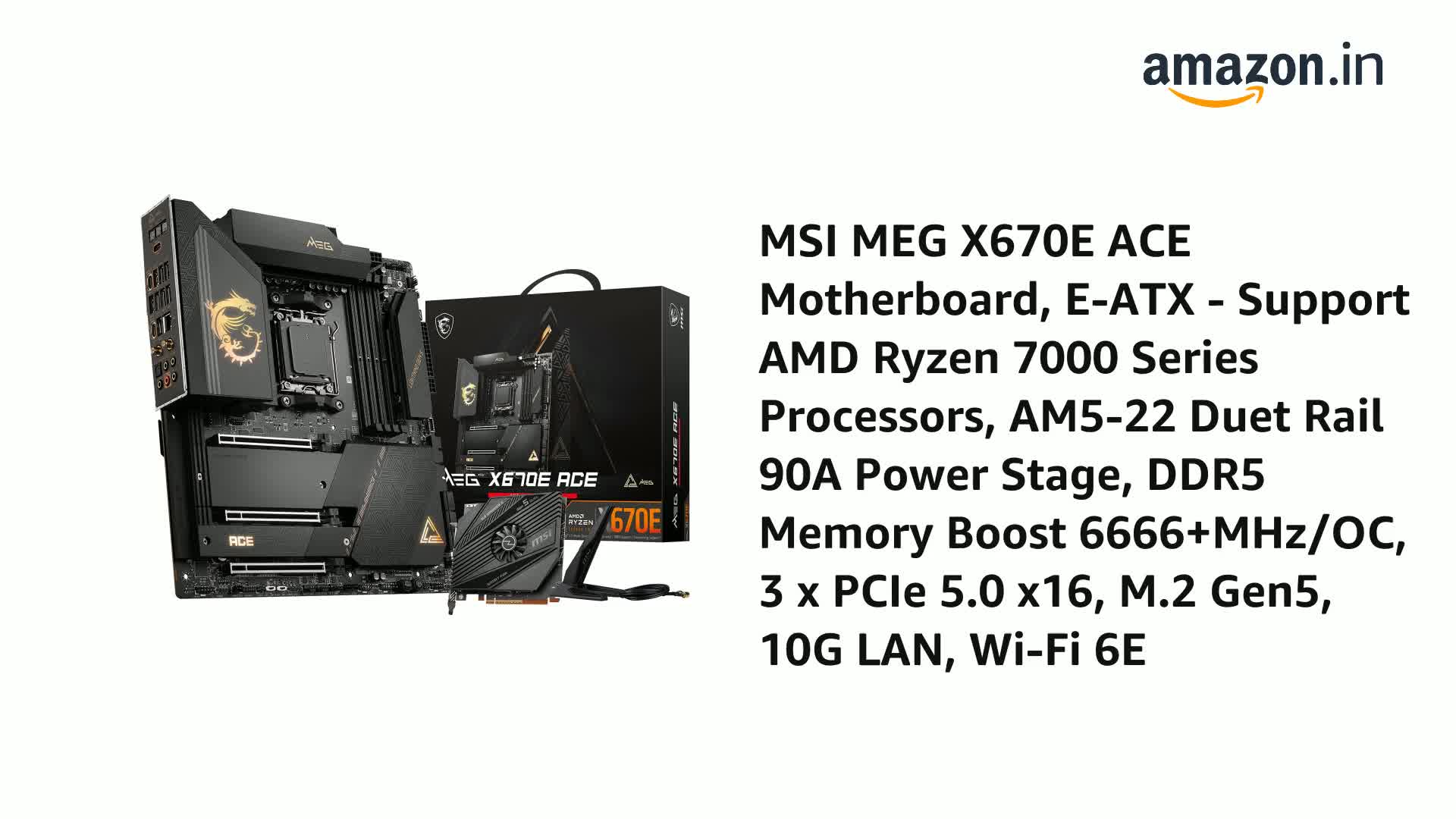 MSI MEG X670E ACE Motherboard E-ATX