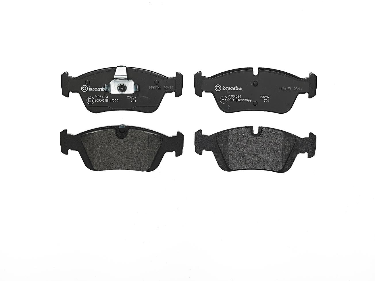 Brembo P06024 Plaquettes de Frein Avant & P06025 Plaquettes de Frein Arrière