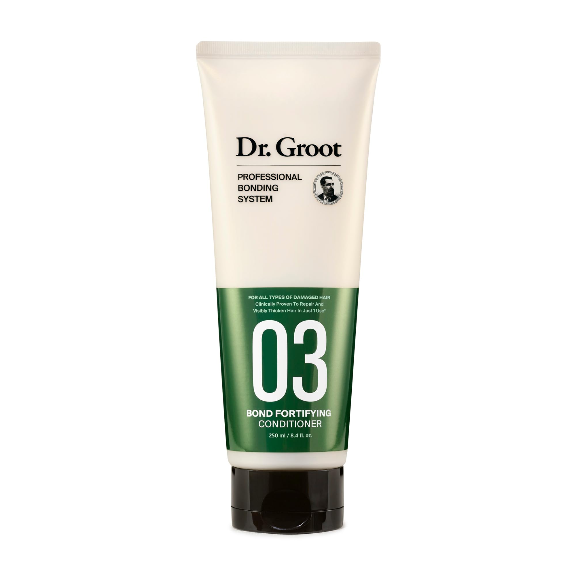 Dr. GrootBond Fortifying Conditioner, With Keratin and Silk Protein, Clinically Proven to Repair and Thicken Dry, Thin or Damaged Hair, Kbeauty, Korean Hair Care Professional Bonding System