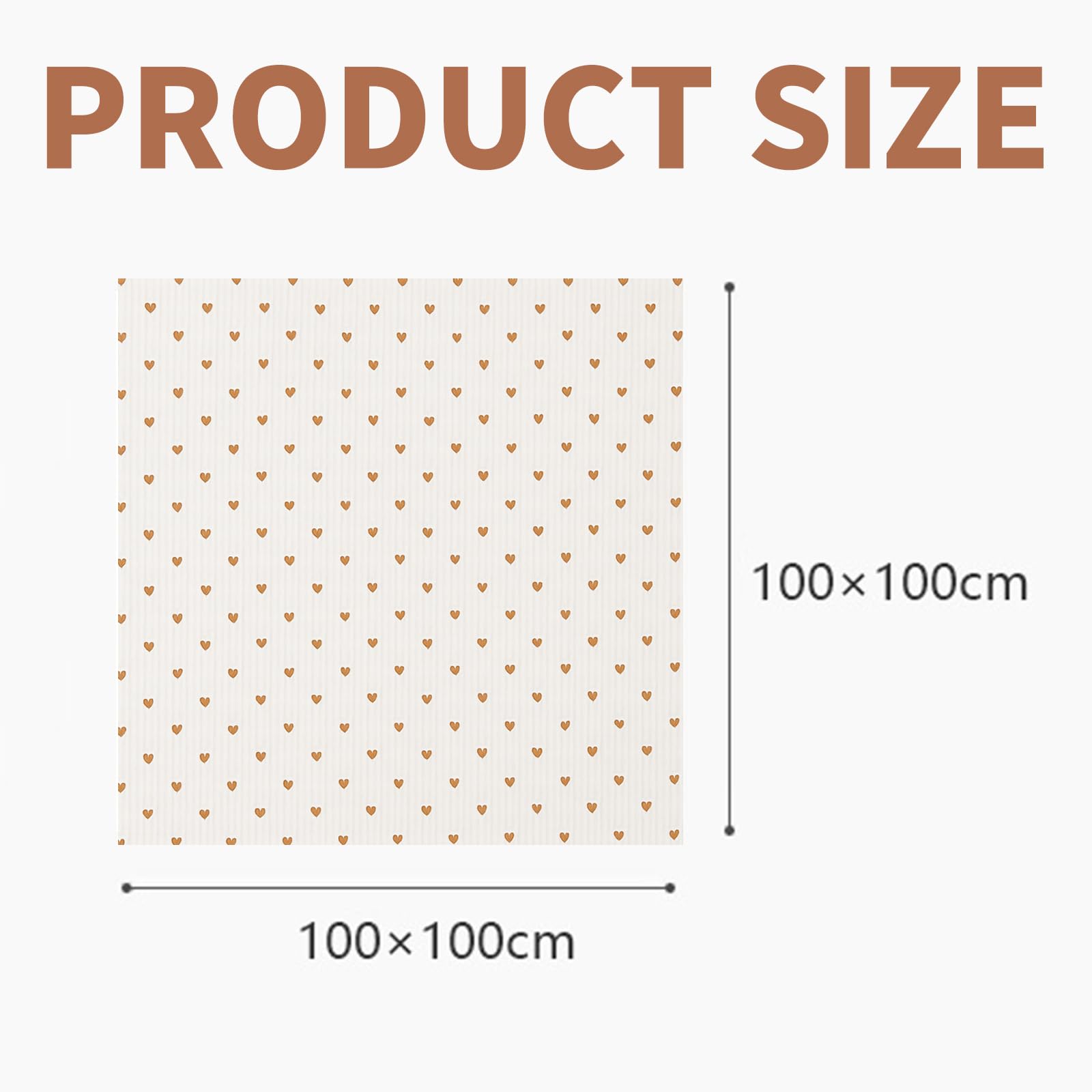 Quorlis Muslin Blanket for Baby, 2 Pcs 100x100cm Large Cotton Muslin Cloths Rainbow & Heart Design - Image 2