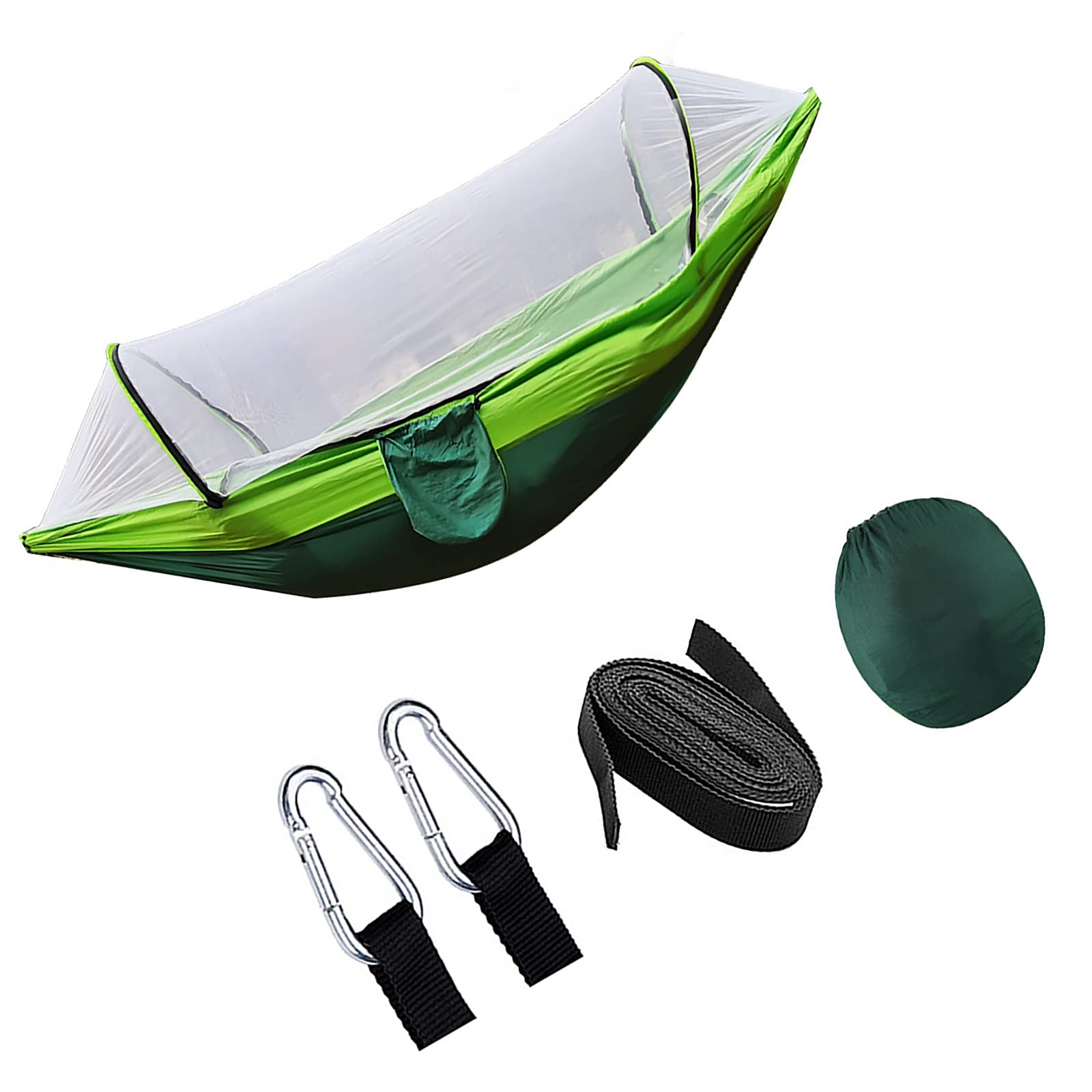 hammock, 260cm×140cm 2 Person with Net, Ultra Light, Breathable, Camping, Double for Indoor, Outdoor, Hiking, Backpacking, Driving, Travel