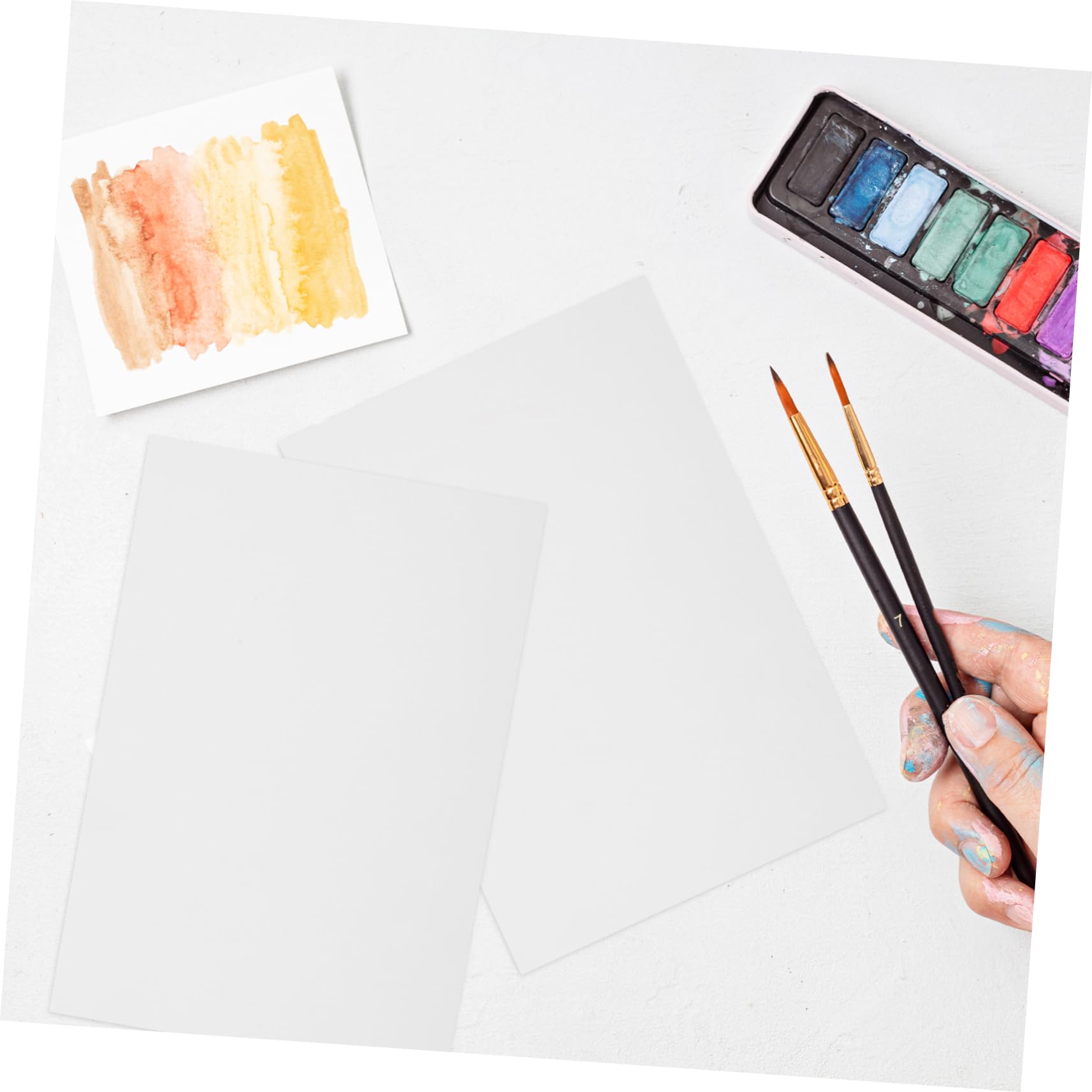 KONTONTY Carta da Disegno Colorata 400 Pezzi per Acquerello e Matita a Colori Adatta Ragazzi Adulti