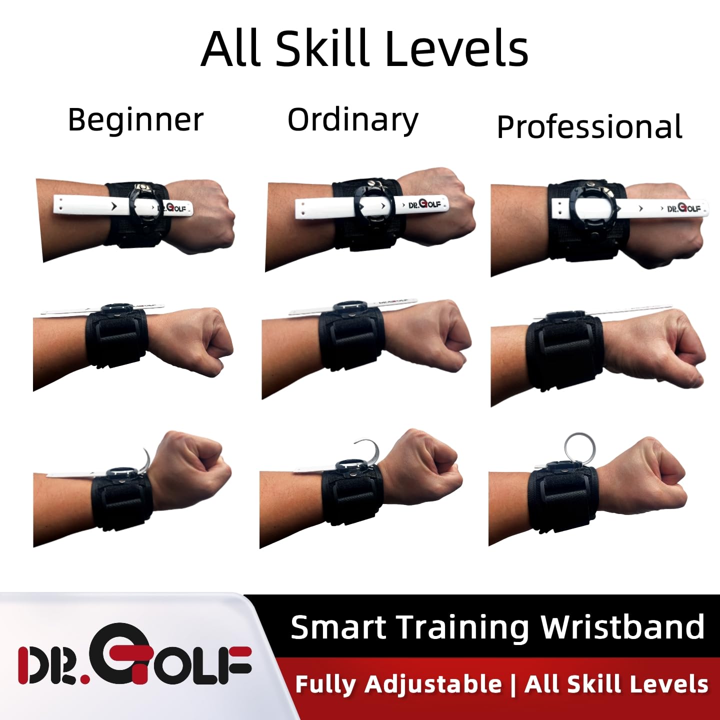 Golf-Handgelenk-Trainingshilfe – Golf-Schwungtrainer, Swing-Training-Armband, Erkennung falscher Handgelenk-Aktion – sofortiges Feedback, vermeiden Sie das Schröpfen und Umklappen des Handgelenks,
