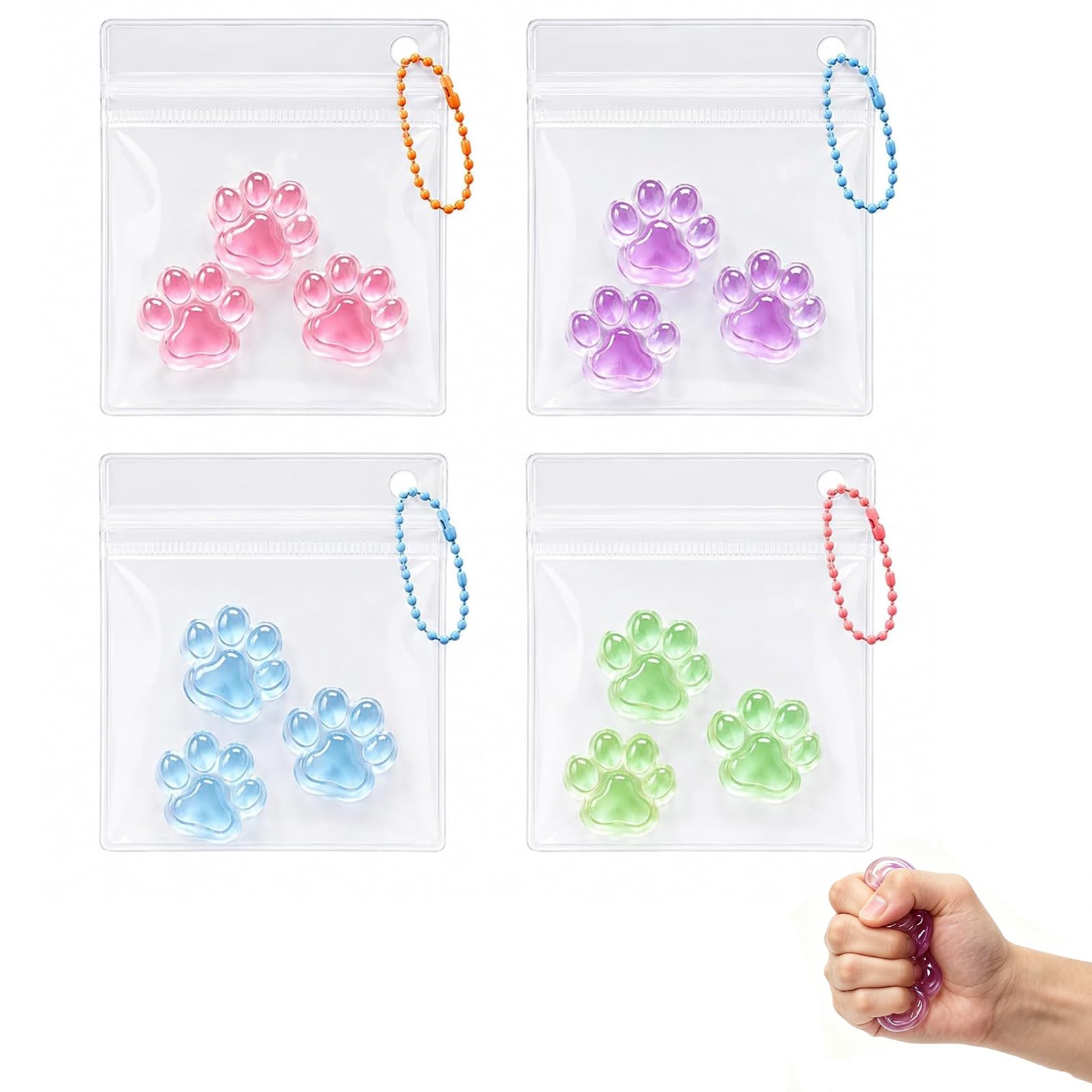 3PCS Taba Squishy Cat Paw, Squishies, Squishy Toy for Sensory Play and Daily Leisure, Random Color Three Piece Cat Paw Set for Creative Activities and Desk Decoration-image-44