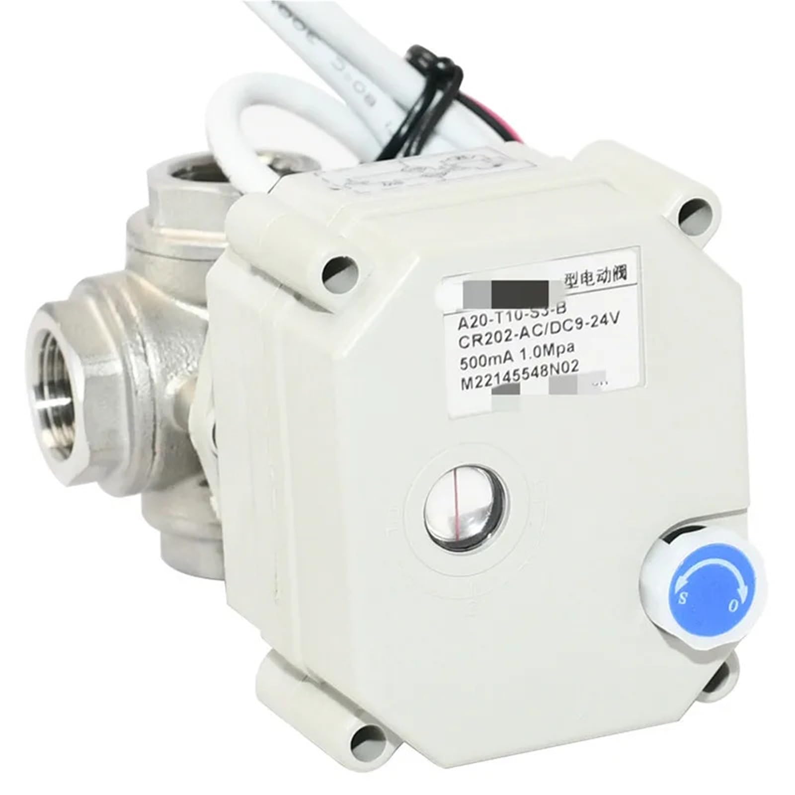 3/8" DN10 3/8" DN10 elektryczny zawór kulowy ze stali nierdzewnej DC5V/12V/24V ze sterowaniem ręcznym