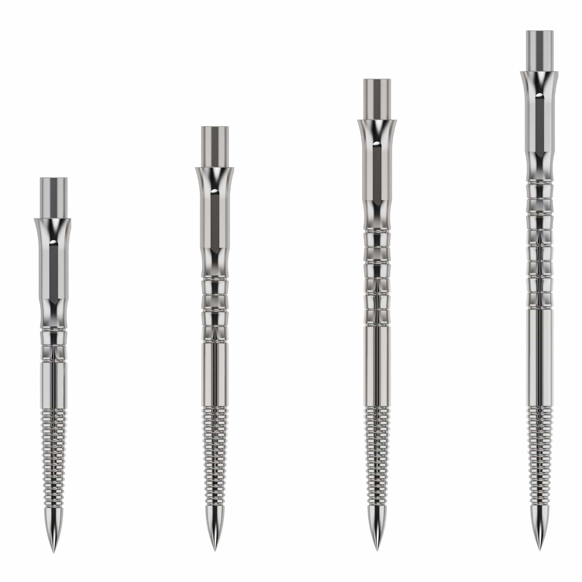 Caliburn | Replaceable Dart Points | Bamboo | Silver | Multiple (40)