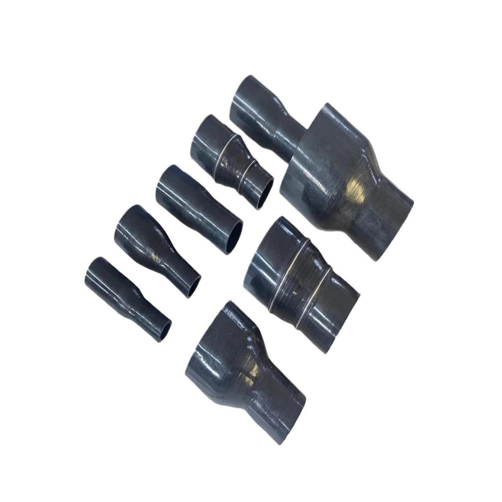 Black Variable‑Diameter Silicone Hose Intercooler Adapter Pipe