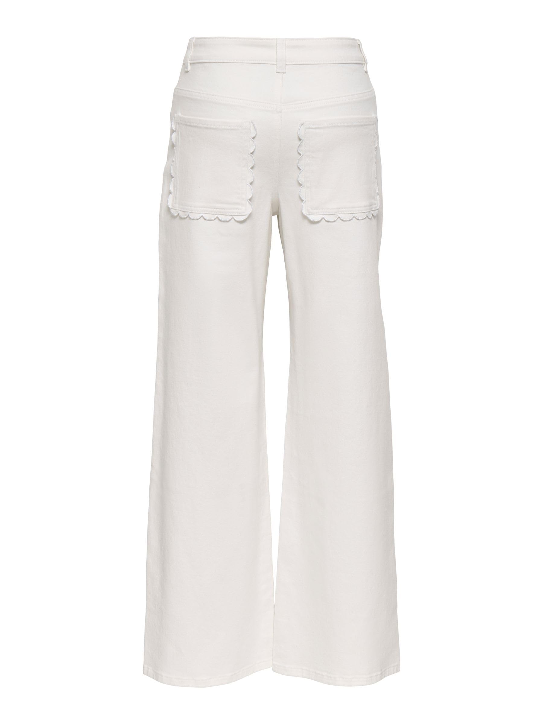 Only - Only Female Jeans mit Weitem Bein Onlmadison-sille Hohe Taille Weiter Beinschnitt Jeans, Onlmadison-Sille HW - Pantaloni con Tasche Larghe Donna