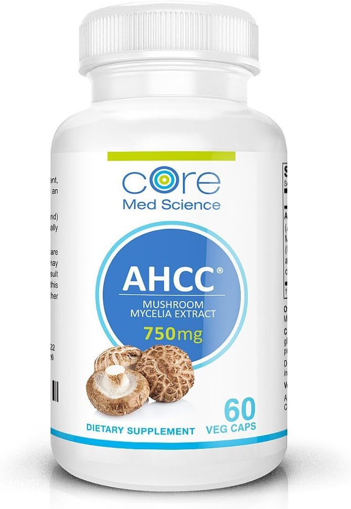 Extra Strength AHCC 1500 mg per dose (750 mg Capsule) | Immune System Booster Supplement | Highly Potent Mushroom Mycelia Extract to Support Healthy Cells | No GMO or Soy | 60 Capsules | IV FOR LIFE