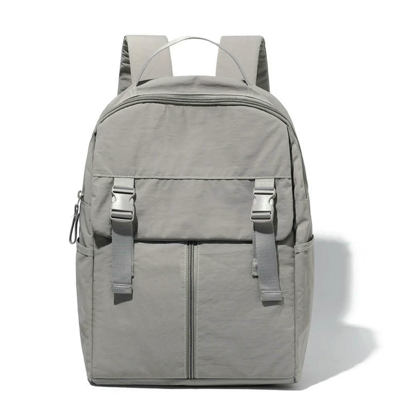 Zaino Porta pc Continua Lo da Viaggio per Donne Uomini Grandi Laptop Palestra Lavoro Personale Borse Business Aeroporto Leggero-Grigio Chiaro-15 Pollici