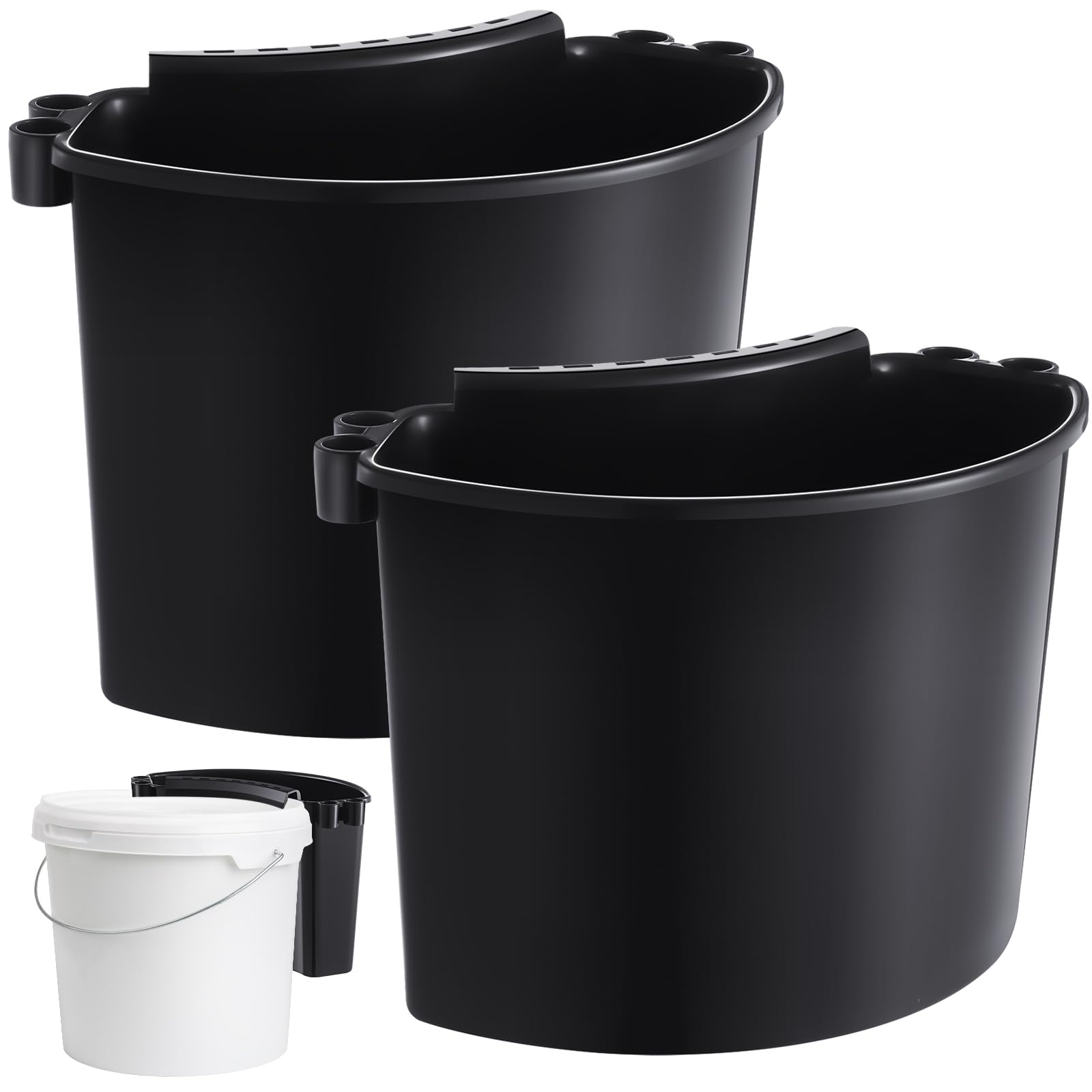 Photo 1 of Datanly 2 Pcs Car Detailing Bucket Organizer, Black