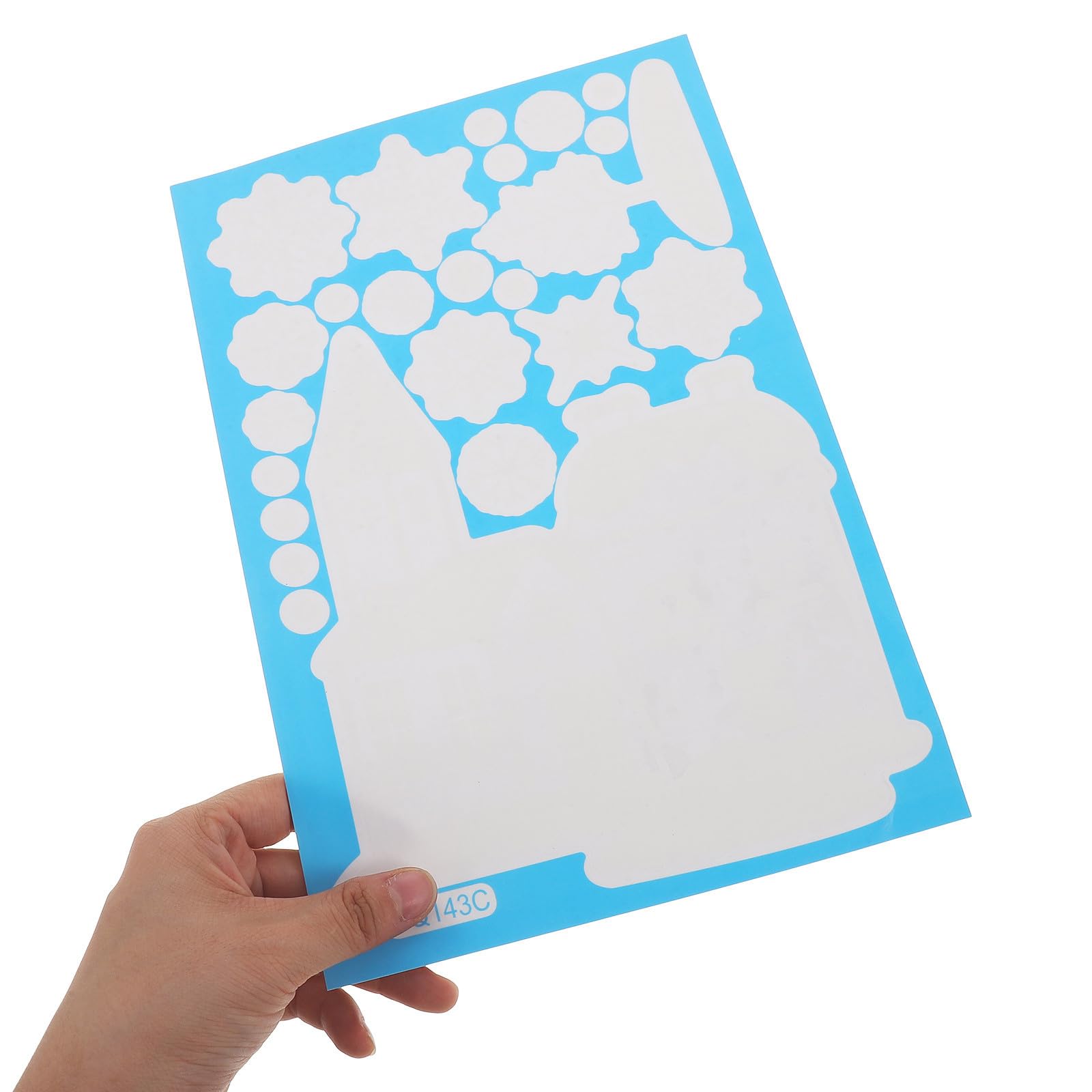 TOYANDONA 5 Set Adesivo Natalizio per Finestre in Pvc Bianco, Rimovibile