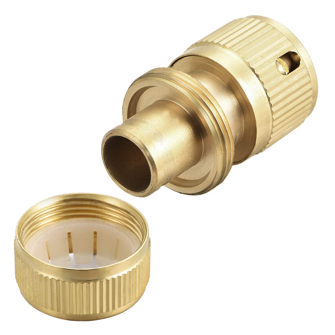 Garden Brass Hose Connector Watering Water Hose Pipe Adaptor Fittings 3/8"3/4" E