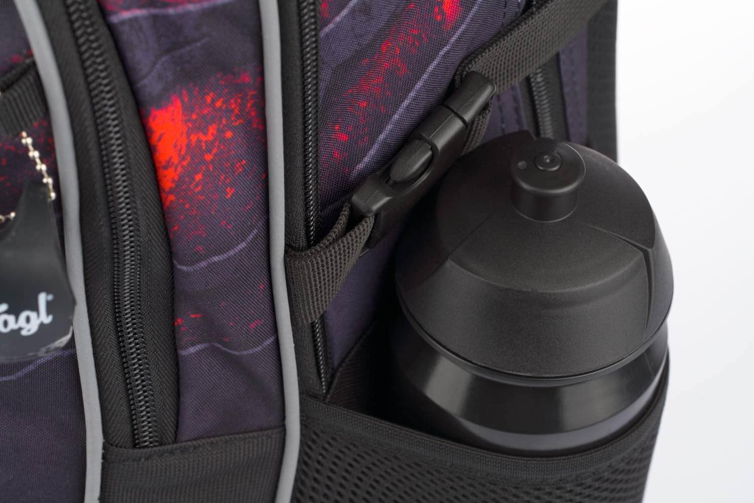 Baagl Mochila para niños, mochila escolar para niños con espalda ergonómica, correa de pecho y elementos reflectantes, Volcán 2