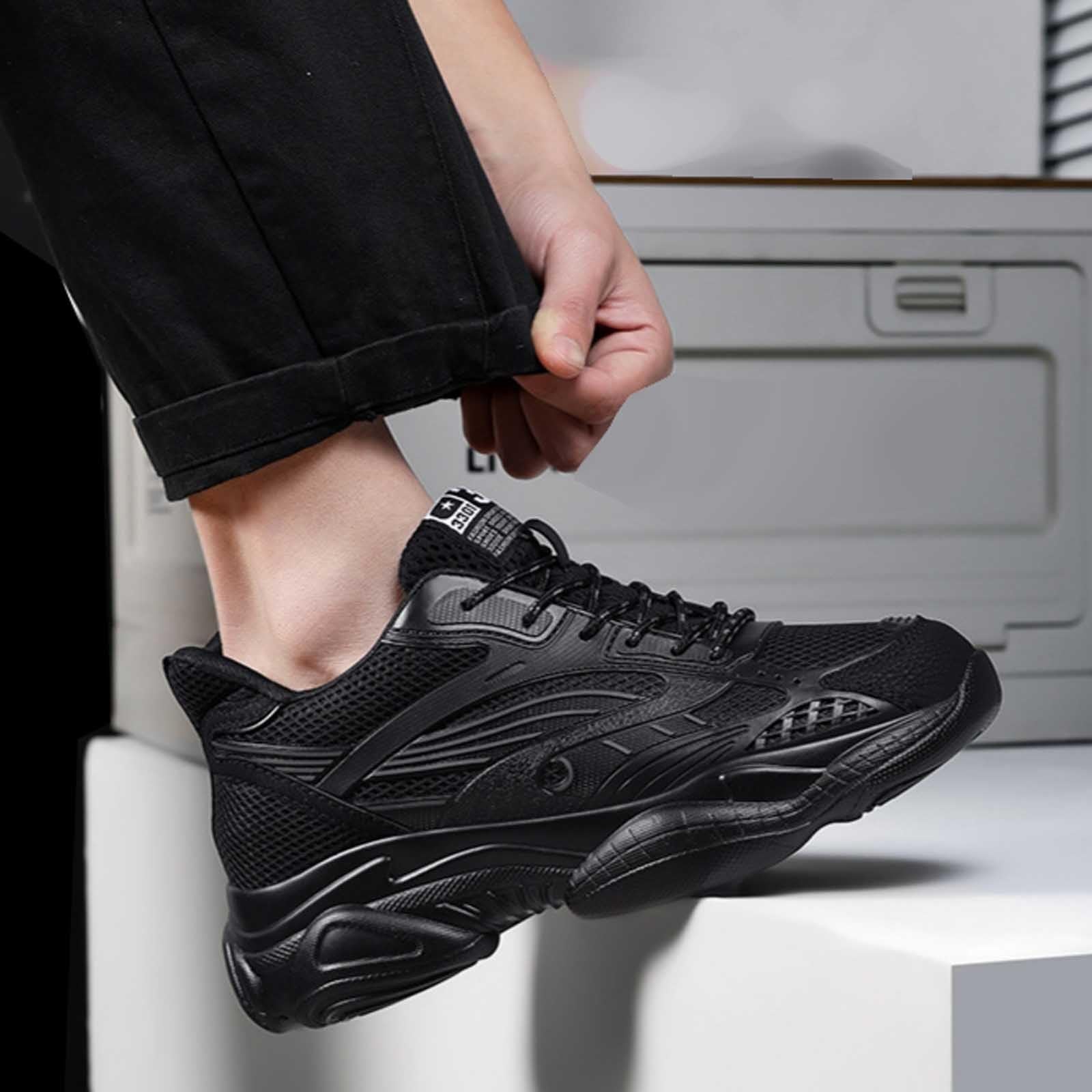 Zapatillas Trail Hombre Zapatillas para Correr Deportivas Calzado Negras Rojas Gym Hombres Deportivos Trekking Running De Training Sneakers Comodas 49 Cross Fitness Entrenamiento Gimnasio Caminar
