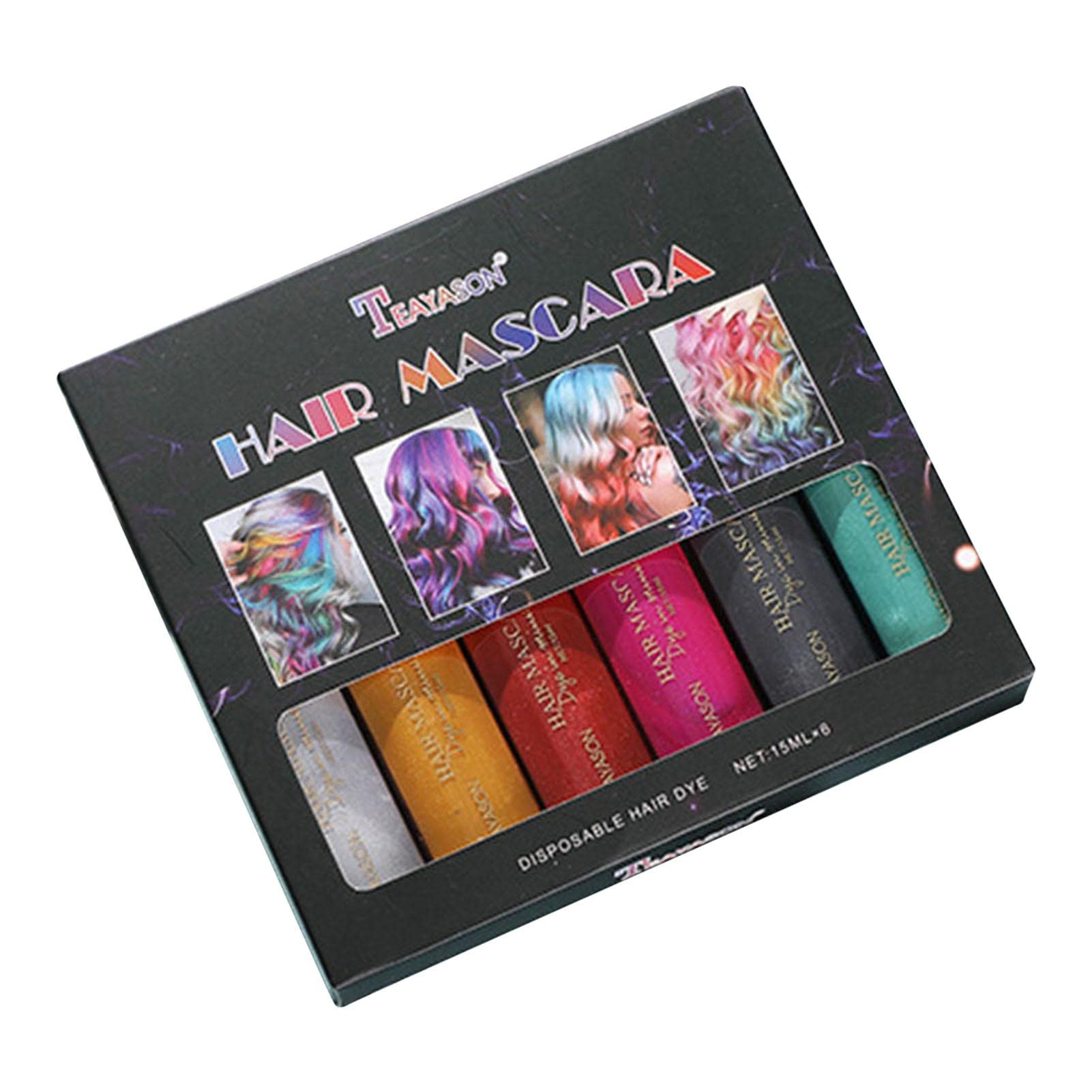 Amazon.co.jp: 6本の一時的なヘアカラーチョーク,キッズ染毛剤の一時的
