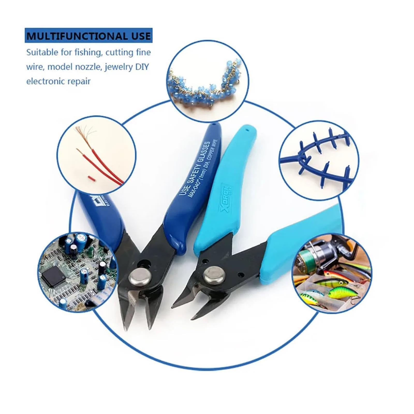 1/2/3 pezzi 170-II 5 pollici Cutter, pinze diagonali di precisione | Pinze diagonali di precisione 170-II da 12,7 cm (3 pezzi)