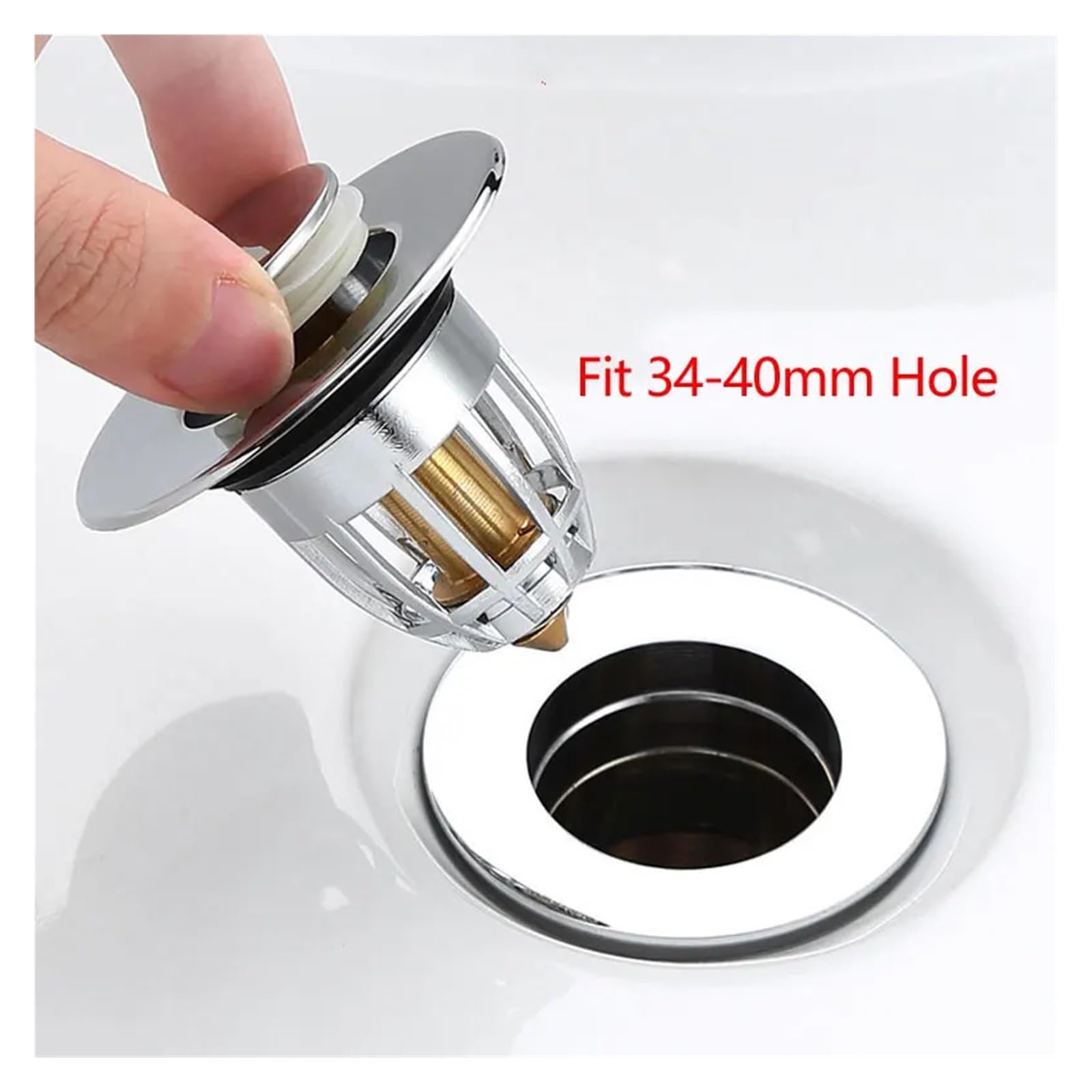 Adatto per tappo universale per lavandino del bagno, filtro pop-up per lavello da cucina e doccia (1 pezzo)