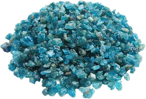 Acxico 1 pieza de piedras de reiki curativas de cuarzo azul de apatita natural de 3.53 onzas