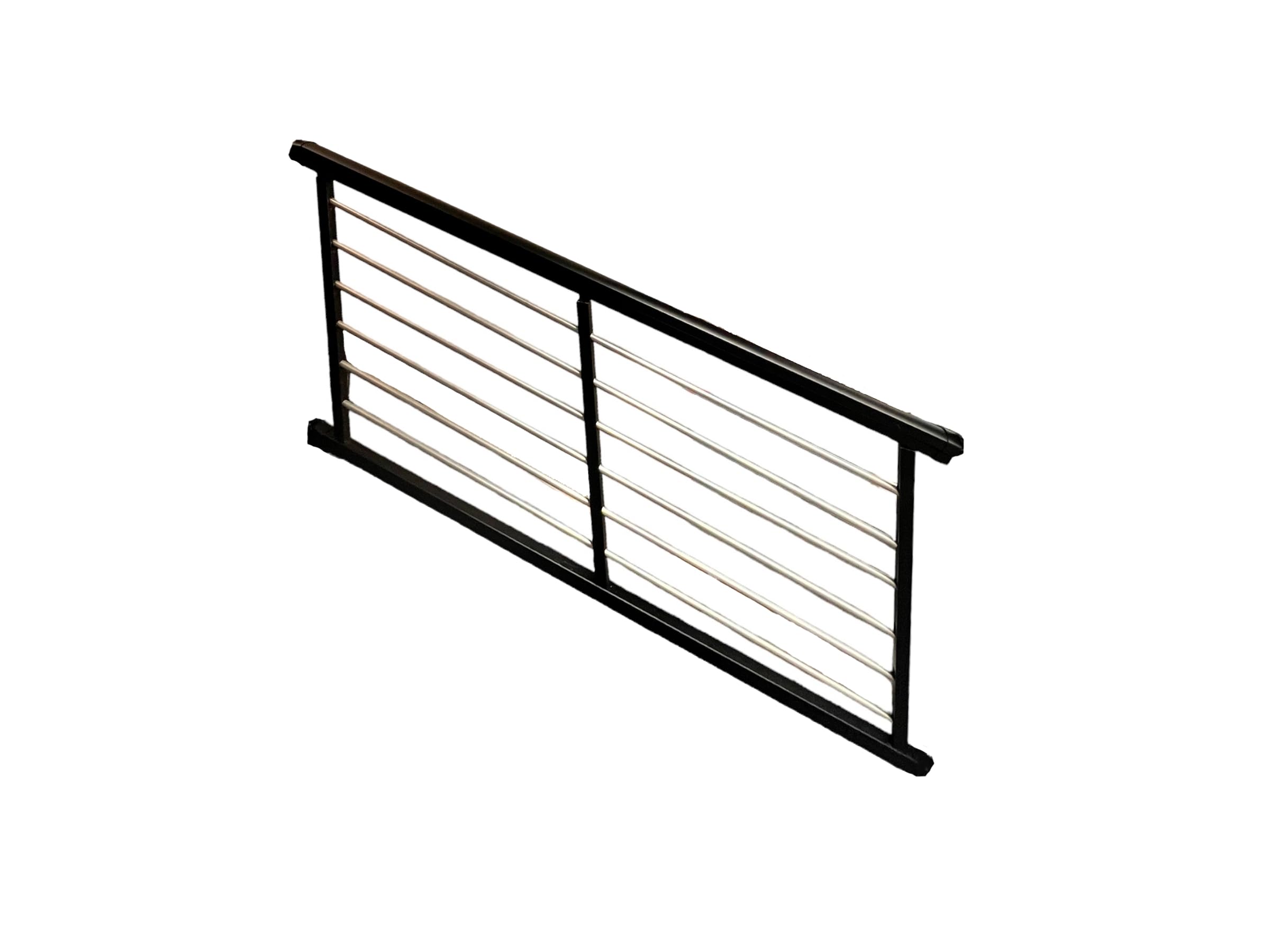 Weatherables Cornell Rod Railing Kit – Aluminum Indoor & Outdoor Stair Railing Kit for Concrete Steps or Wooden Stairs, Durable & Low-Maintenance