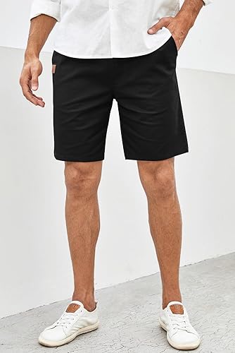 Miniatura 8 de JMIERR Men's Casual Shorts - Cotton Drawstring Summer Beach Stretch Twill Chino Golf Shorts