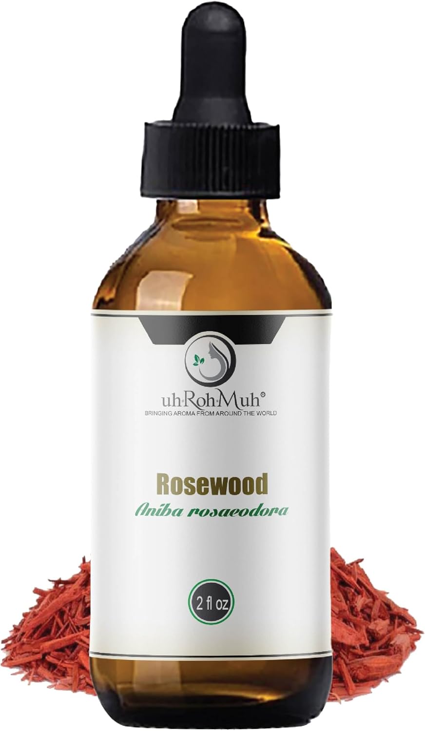 Rosewood Essential Oil (Bois de Rose) 100% Pure Steam Distilled Oil from Aniba rosaeodora Wood – Aromatherapy, Diffuser, Skincare, Massage, DIY Perfumes, Natural Fragrance | Peru | 5ml