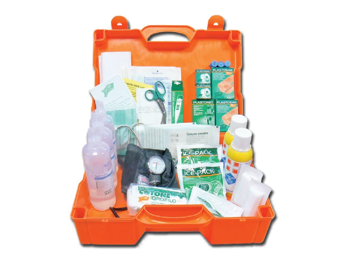 GIMA 34195 Kit Pronto Soccorso All. 1, Valigetta Plastica