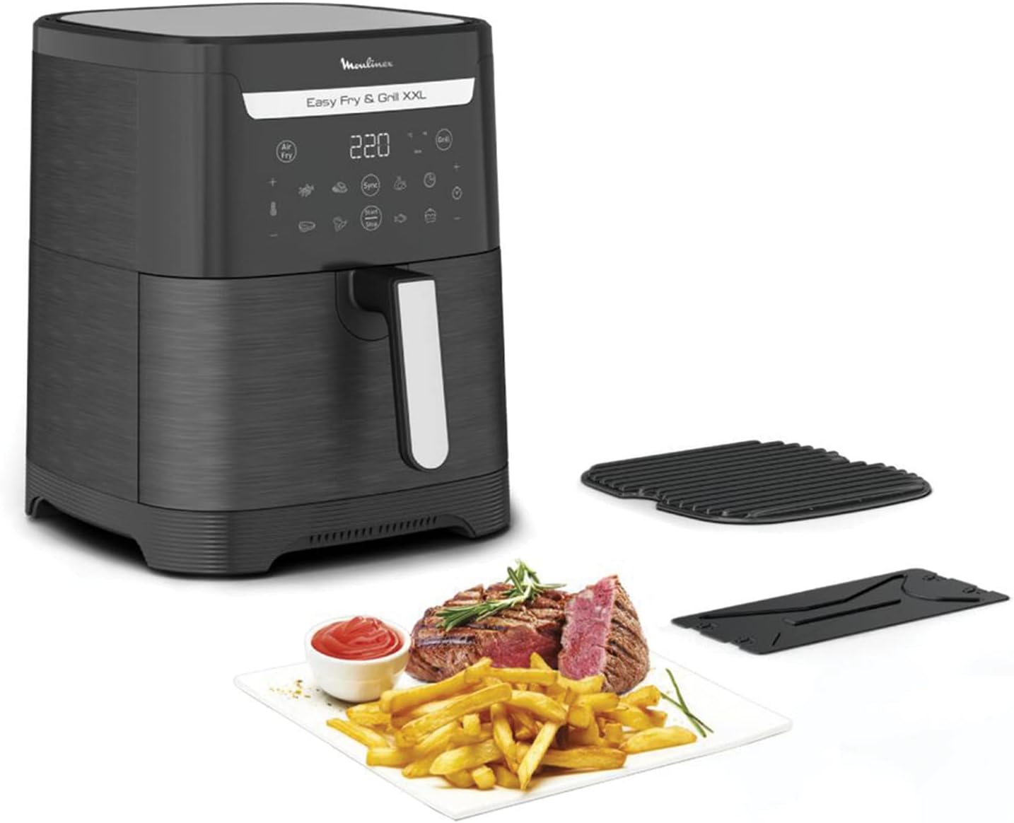 NINJA Air Fryer MAX PRO, 6.2L, sans huile, grand tiroir, rôtir, cuire, frire, familial