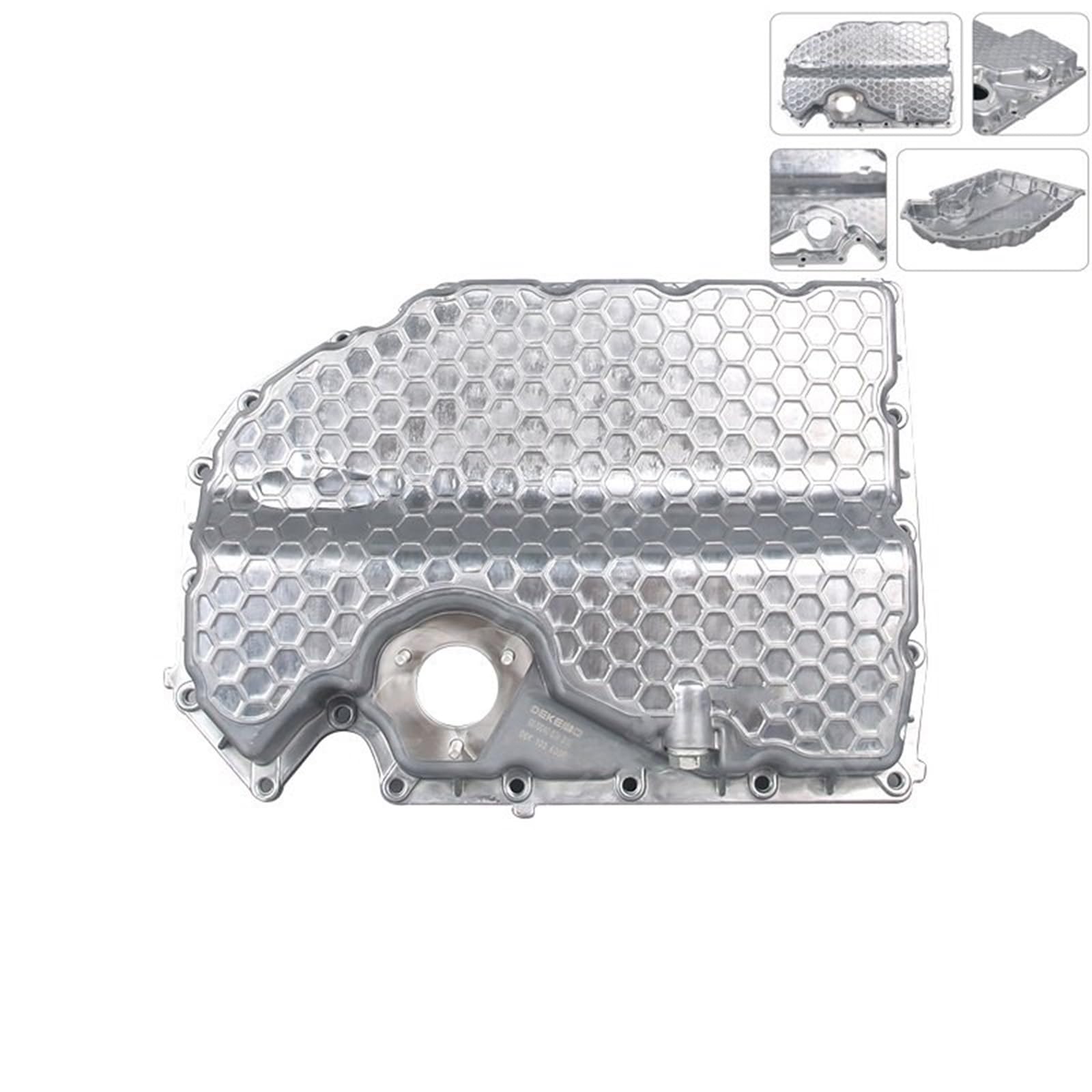 Miska olejowa z korkiem‌ Aluminiowa miska olejowa silnika Pasuje do Audi, VW, Golfa, Tiguana, Passata 06K103600R 06K103600D Wymiana miski olejowej‌