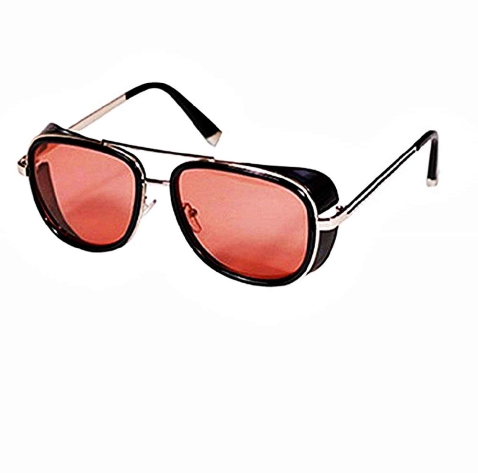 KIRALOVETony stark sunglasses - iron man - sexy - woman - man - unisex - gold frame - red lens - boy sunglasses iron man tony stark