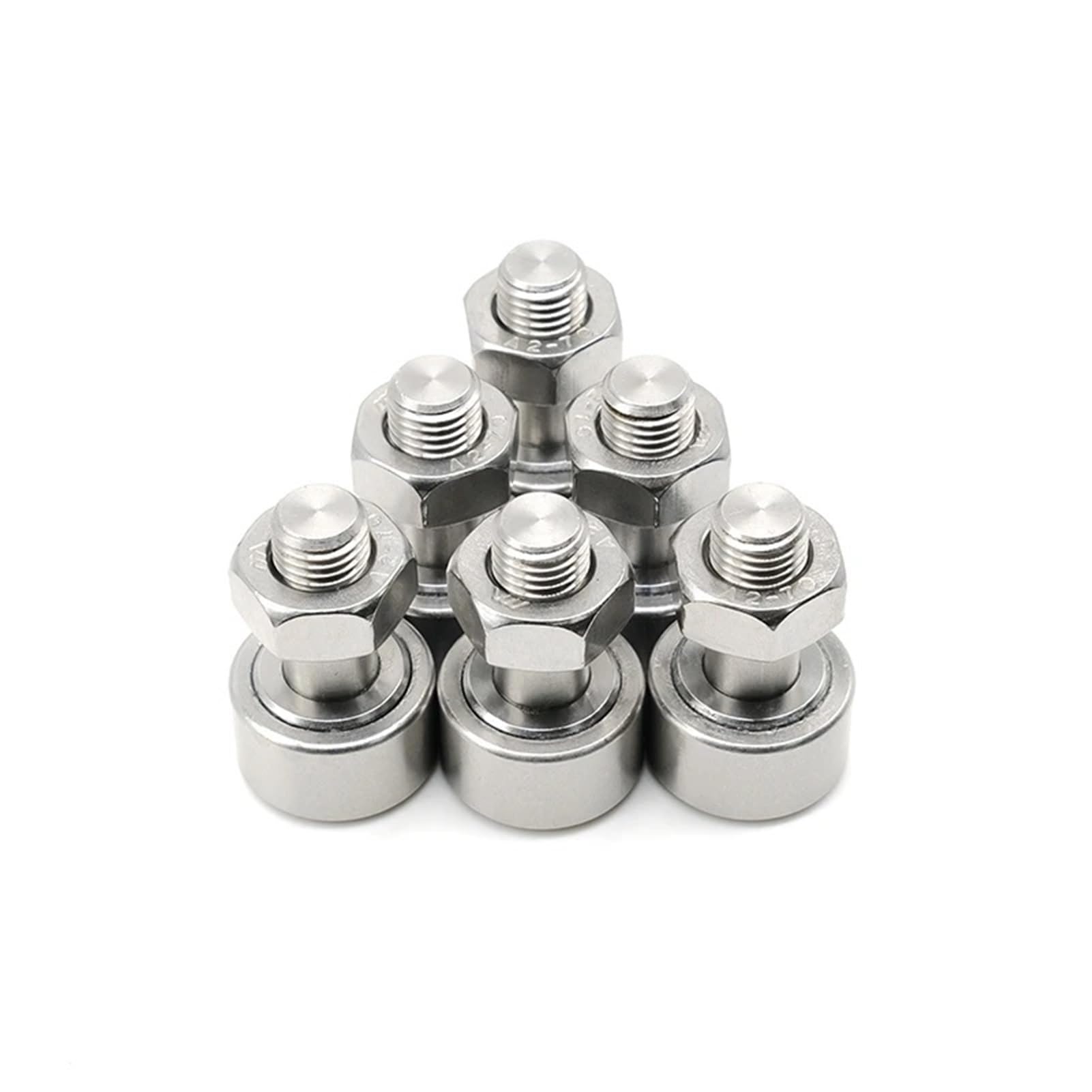 Cojinetes de bolas de ranura profunda 5 piezas de alta precisión KR12 CF4 M4x12x20mm Rodamiento de agujas de pista tipo perno Rodamientos de rodillos de seguidor de leva Rodamientos de rodillos curvos