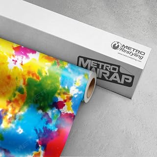 Metro Wrap Series Car Vinyl Wrap | Tie Dye Classic | 59in x 1ft