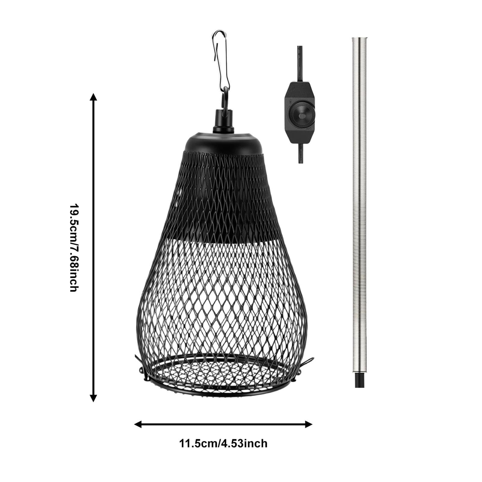 MagiDeal Protezione per lampada riscaldante per rettili, spina UE, cupola di protezione per lampada riscaldante per rettili e tartarughe, per anfibi