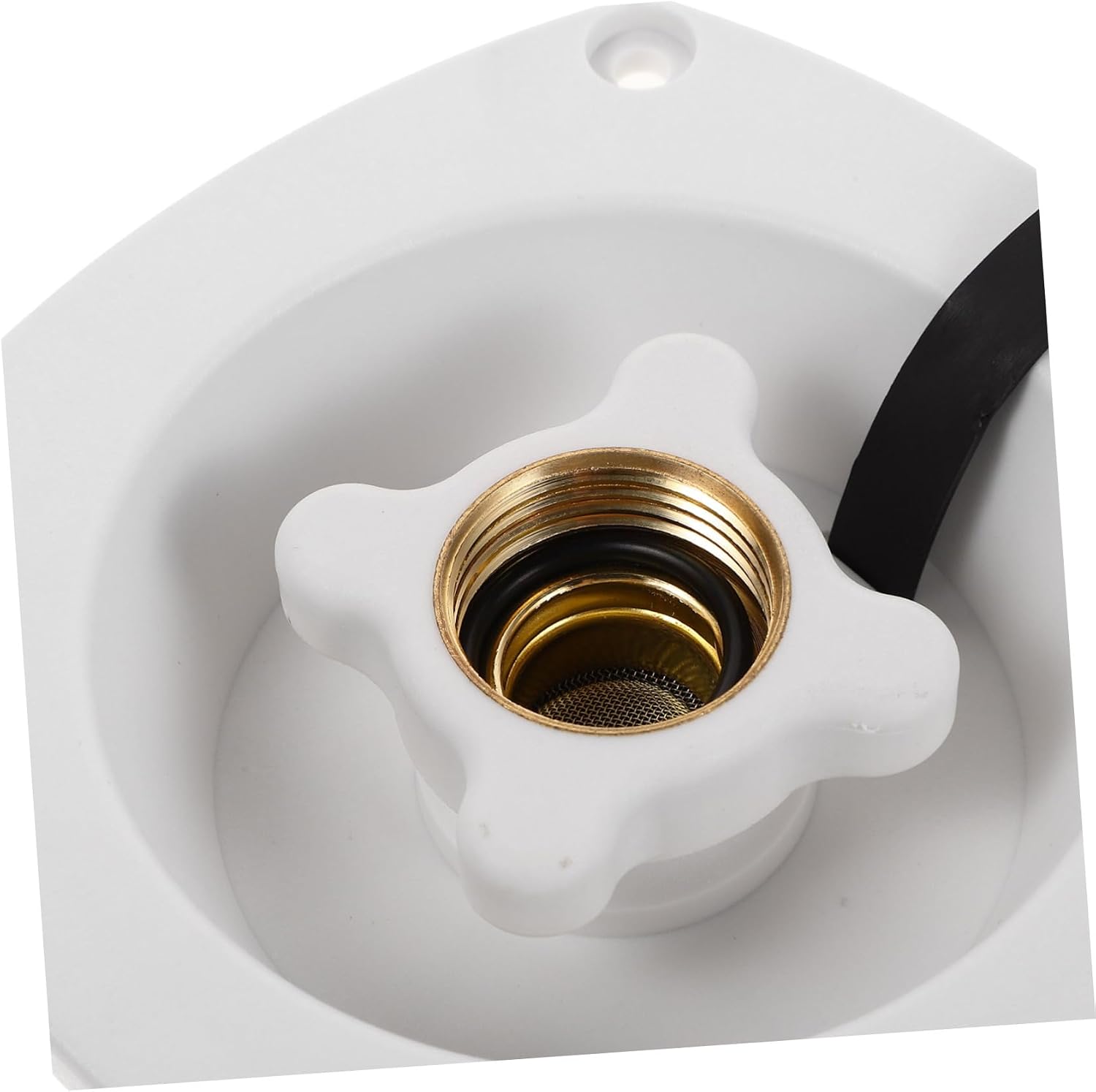 RV Water Inlet Fitting Cap Wall-Mounted Water Fill Inlet for Camper and Boat for RVs and Trailers