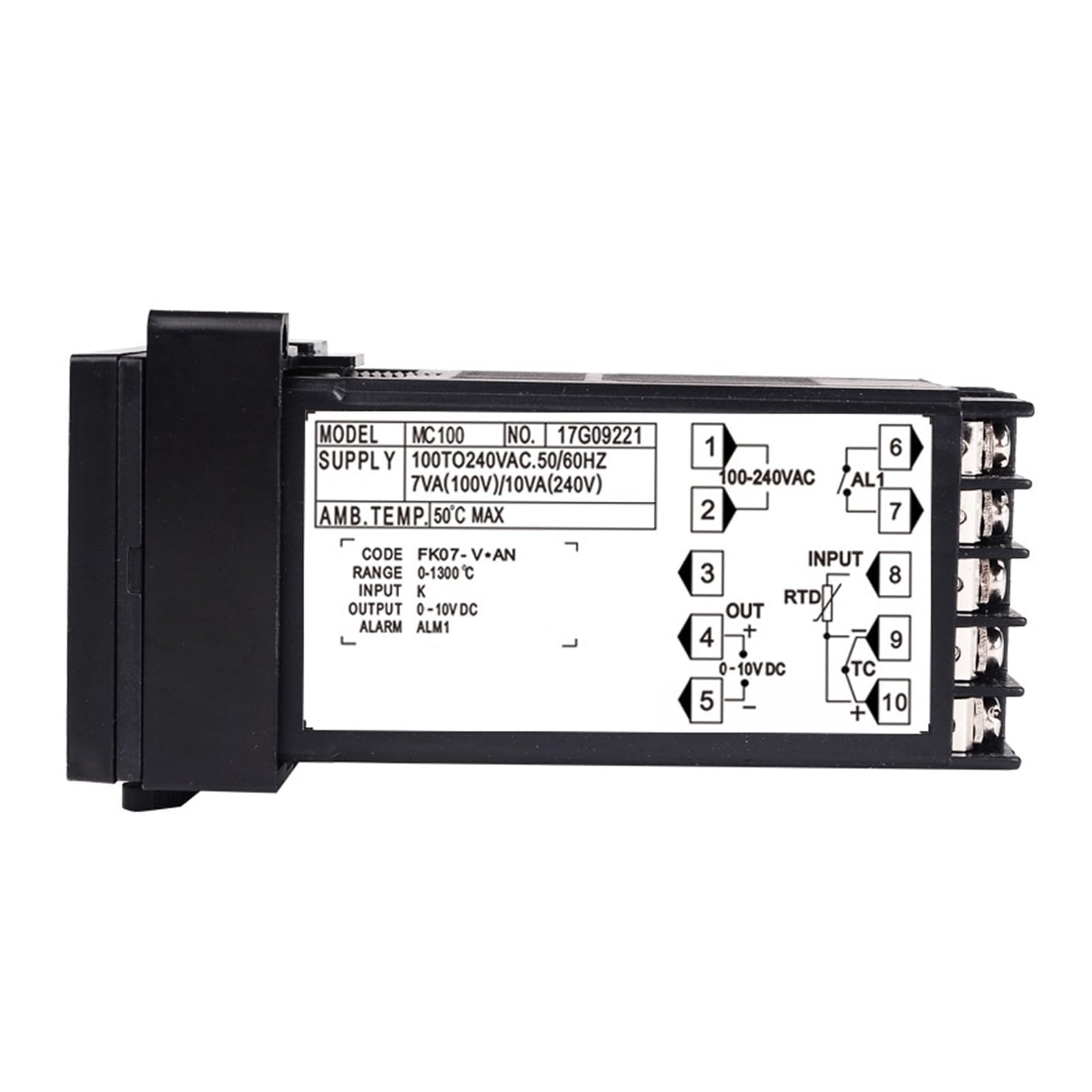 RWRAPS regolatore Temperatura pid Termostato Digitale PID 220 V CA Ingresso K/J/PT100, Uscita Tensione CC 0-10 V