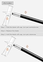 Vista 3 de Cuchillo de pasatiempos para manualidades, cuchillo Exacto, 2 cuchillos y 60 cuchillas con una bolsa, cuchillo de corte de precisión para cortar