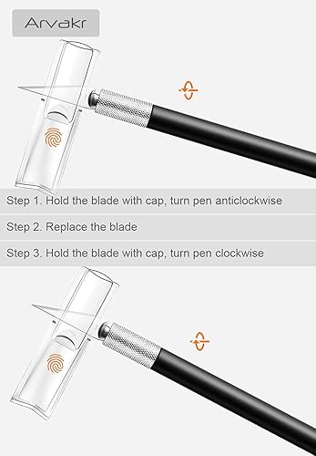 Miniatura 3 de Cuchillo de pasatiempos para manualidades, cuchillo Exacto, 2 cuchillos y 60 cuchillas con una bolsa, cuchillo de corte de precisión para cortar