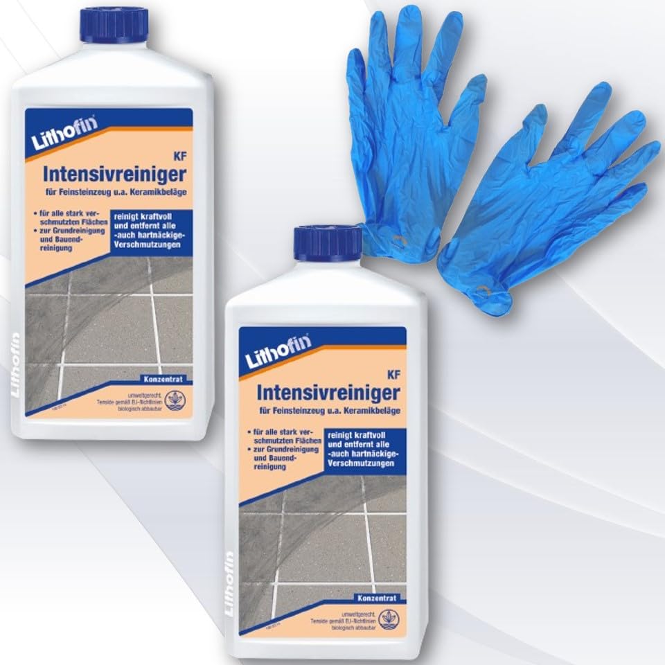 HAUSWERK.shop KF Intensivreiniger 2 x 1 Liter + 10 Einweghandschuhe