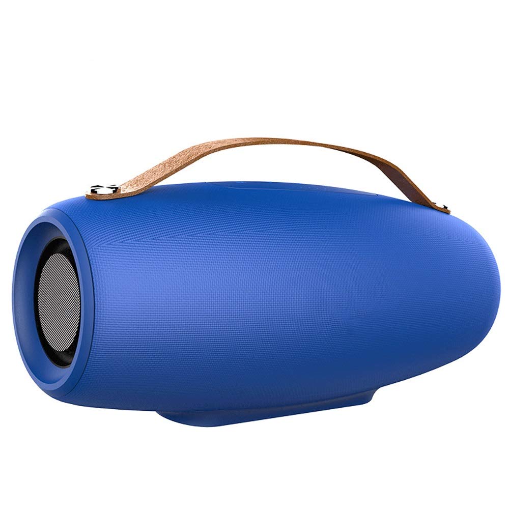 Xiao-ALQ Wireless outdoor portable bluetooth speaker subwoofer portable card audio,small audio explosion creative subwoofer noise-free three-dimensional sound experience (Color : Blue)