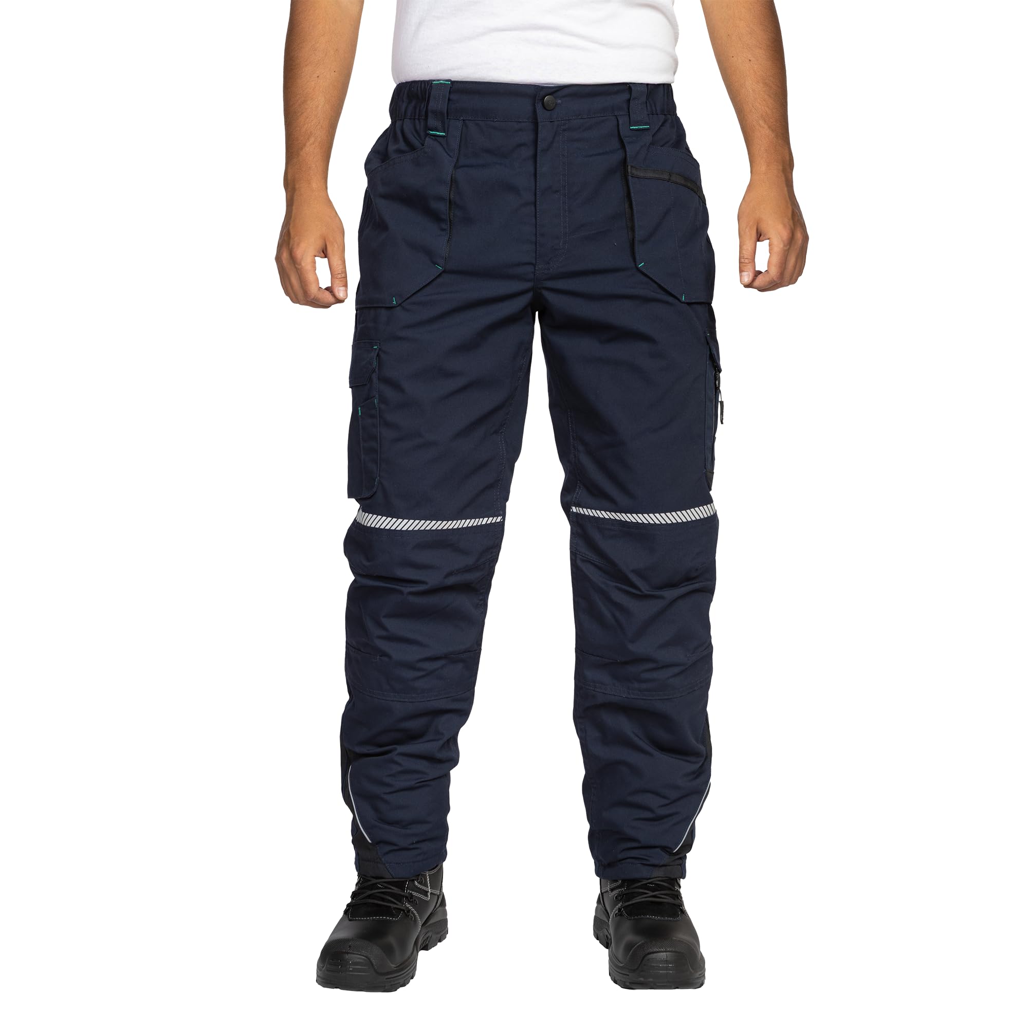 BWOLF Drift Ice - Pantalones de trabajo para hombre, impermeables, resistentes al frío y al viento, con elementos reflectantes