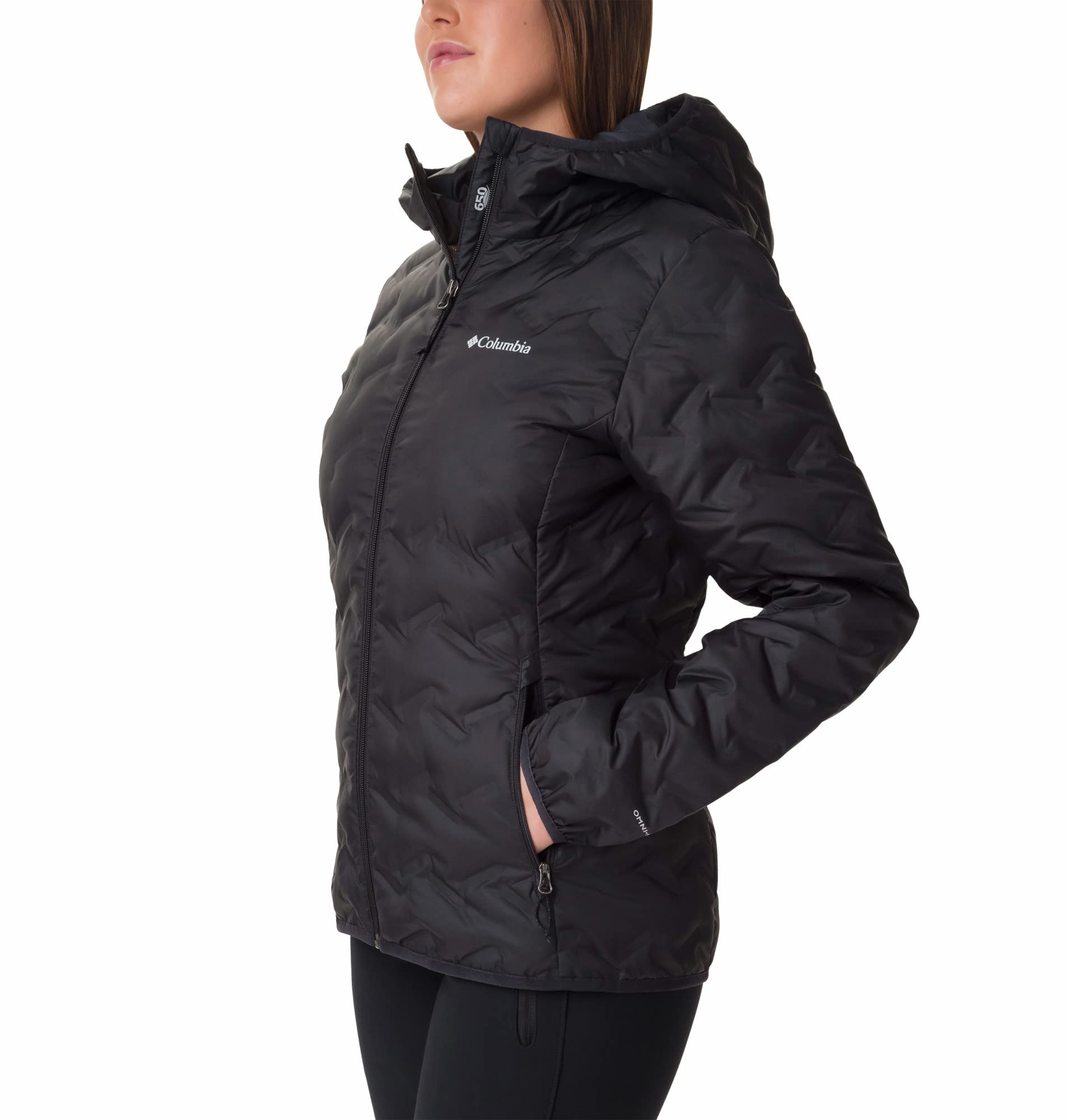 Columbia Delta Ridge Down Hooded Jacket, Chaqueta De Plumas Acolchada Con Capucha Mujer