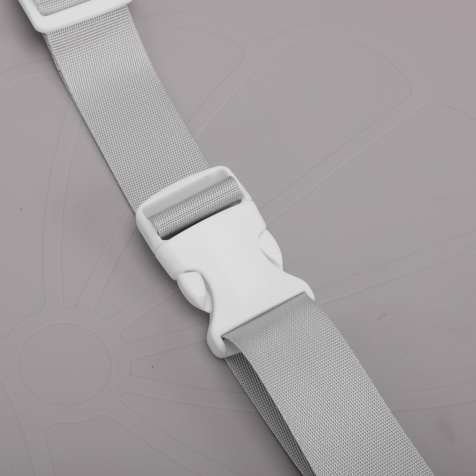 Tosuny Fasciatoio per bebè, Lettino da Allattamento Portatile per Bagnetto, Postazione per Asilo Nido Multifunzionale con Cintura di Sicurezza Regolabile, Fasciatoio per e Tavolo (Bianco grigio)