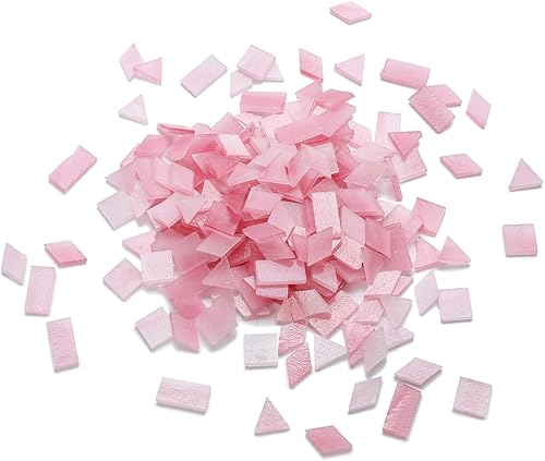 Miniatura 22 de Lanyani Azulejos de mosaico de vidrio multicolor - formas mixtas, 200 piezas, blanco regular Café-1,Gris-1,Verde-1,Azul-1,Gris-2,Seagrass,Azul